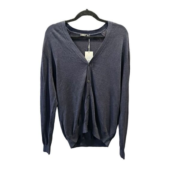 TEN11 Black V-Neck Button Down Cardigan Sweater Long Sleeve Casual Women's XL - Picture 1 of 7